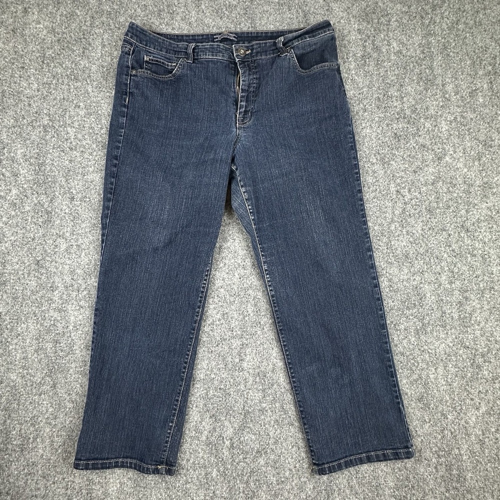 Bandolino Mandie Jeans Women's Size 18 Short Blue Straight Leg Comfort Fit